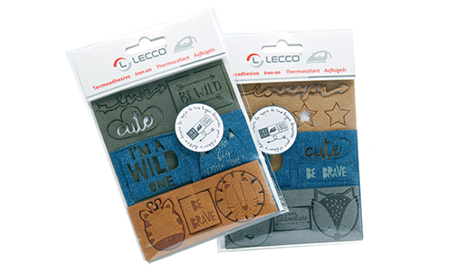 Lecco iron-on patches packagings